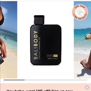 Bali body cocao tanning oil spf 6